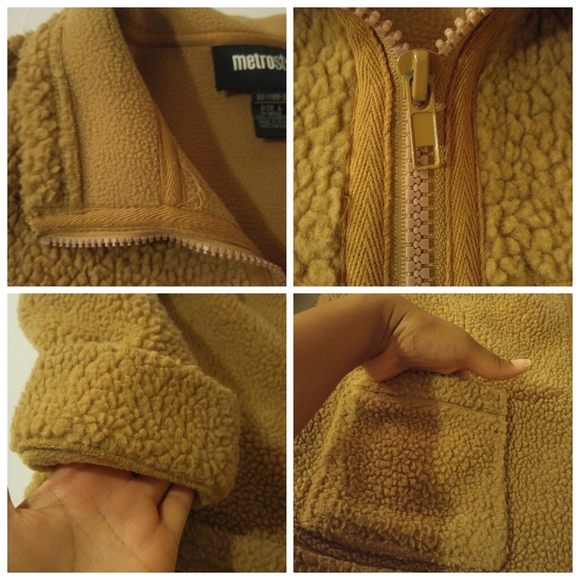 Metrostyle Comfy Tan Teddy Coat - Picture 3 of 5